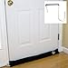 Evelots 36-Inch Door Draft Stopper-Energy Saving-W/Over-The-Door Hook, Black