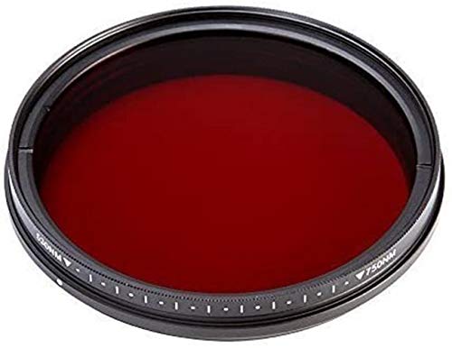 Fotga 62mm Six-in-One Einstellbarer Infrarot IR Pass X-Ray Objektivfilter 530nm bis 756nm