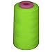 LA Linen Serger Cone Thread 100% Spool Polyester / 6000 Yards / Lime Green.