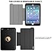 SEYMAC iPad Mini1 2 3 Case, Three Layer Full Body Rugged Heavy Duty Shock Folio Smart Cover with Auto Sleep/Wake Compatible with iPad Mini 1/2/ 3 Generation (Black)