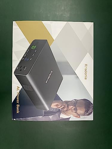 Krisdonia Laptop Power Bank 80000mAh, AC/Type-C Battery Backup for Laptops: MacBook Pro/iPad Pro/Dell/Surface | Cameras: Canon/Nikon/DSLR/DJI Drones | Smart Devices: iPhone/Samsung/Projector
