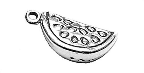 925 Sterling Silver Simple Fruit Vine Watermelon (Self-Confident) Pendant Charm