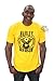 Harley-Davidson Mens Eat Asphalt V-Twin Chain Yellow Short Sleeve T-Shirt - 4X