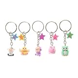 Claires-Accessories-5-Pack-Best-Friend-Fuzzy-Zoo-Critter-Keyrings
