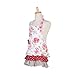 G2PLUS Kids Apron with Pockets, Cotton Canvas Baking Apron for Kids, Cooking Apron for Children, Great Xmas Gift for Daughter and Fit for 2-5yrs Old Little Kid Girls White