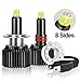 H7 LED Headlight Bulbs, 8 Sides CSP Chips 360 Degree Newest Upgraded Car Headlamp 12000LM Extremely Bright White Conversion Kit 6000k