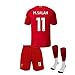 Zeoygmeha M.Salah #11 Liverpool Home Soccer Short Sleeves 2019-2020 Boys Soccer Shorts & Socks Red