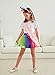Doctor Unicorn Birthday Girls Outfit Set Tutu Skirt, Unicorn Shirt, Headband, Hair Bow & Satin Sash (Rainbow Tutu/White Unicorn Flower Tshirt, 6-7 Years)