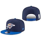 NBA Oklahoma City Thunder Adult Men NBA 9Fifty 2Tone Snapback Cap,Osfa,Navy