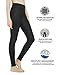 KUBEER Yoga Pants Yoga Capris Leggings Workout Running Sports Tummy Control Shapewear Black