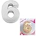 Large Number Six Birthday Wedding Anniversary Cake Tins/Pans/Mold (Mould) by Hufsy 14