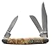 Old Timer 108OT Junior 4.7in S.S. Traditional Folding Knife with 2in Clip Point Blade and Wood Handle for Outdoor, Hunting, Camping and EDC