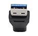 CERRXIAN USB 3.0 Type A Male to USB 3.0 Type C Female Gold Plated Connector Converter Adapter (Black) (1 Pack)