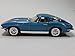 Kinsmart 1963 Powder Blue Chevy Corvette Stingray Hardtop 1/36 Scale Diecast Car