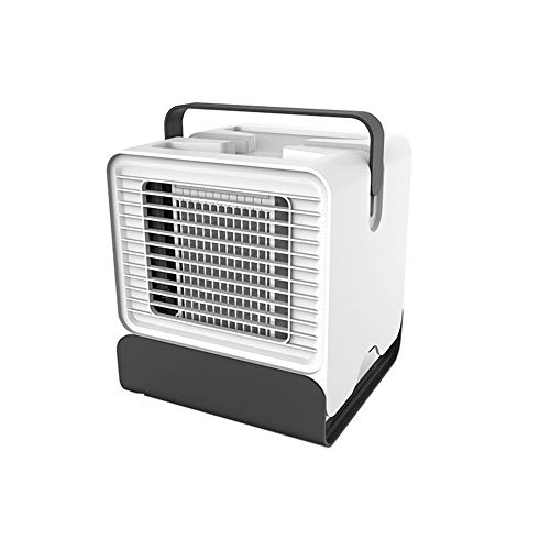 Walmeck- Portable Cooling Fan Negative Ion Air Conditioner with LED Light Home Office USB Mini Fan Personal Space Air Cooler