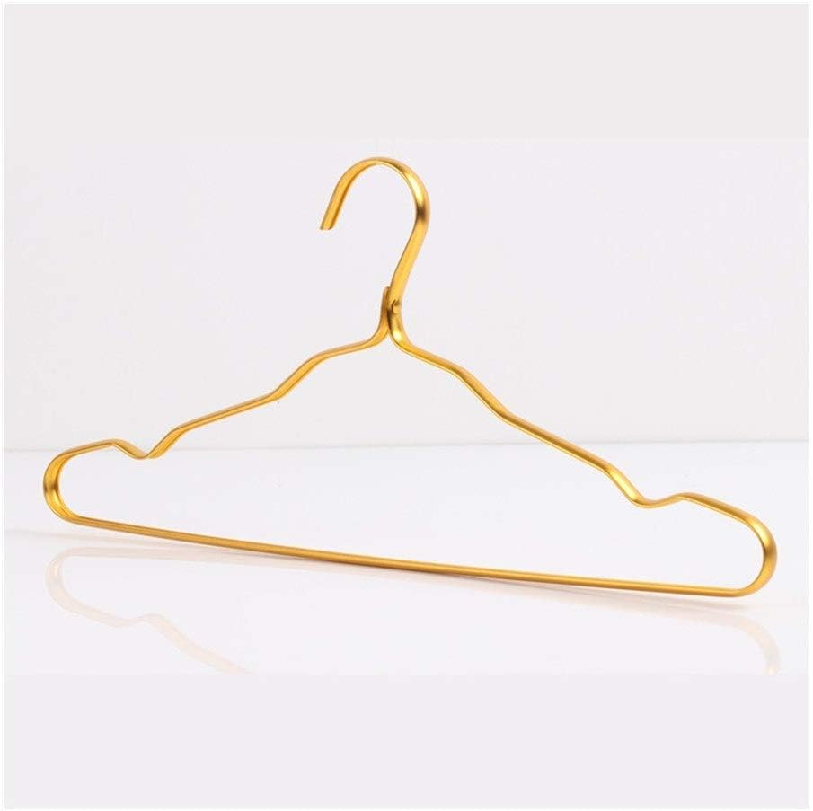 YYZC Durable Anti-deformation Clothes Hook Aluminum Alloy Closet Adult Skirt Dress Clothes Towel Rack Storage Hangers For Clothes (Cor : Rose Gold)