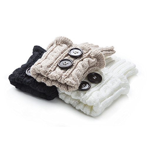 image for Women Boot Knit Cuffs,Short Crochet Leg Warmers, Variety of Styles Win