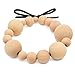 Large Wooden Beads for Crafts - Pack of 50 19mm 3/4 x 3/16 Inch Hole Large Wood Beads for Crafts withHoles for DIY | Round Wooden Balls for Crafts | Wood Beads for Jewelry Making | Woodpeckers