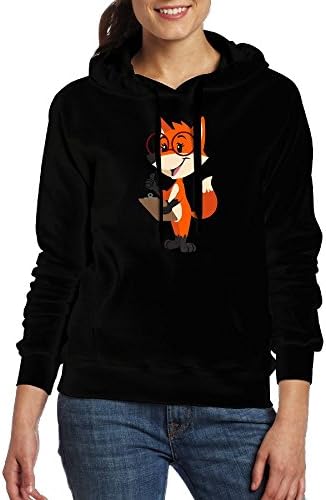 The Fox With Glasses Pullover Hoodie With Pockets Cute For Women Good Sweater