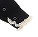 HP95(TM) Kids Girl Crochet Knitted Lace Cuffs Leg Warmer Socks Winter Boot Socks (Black)