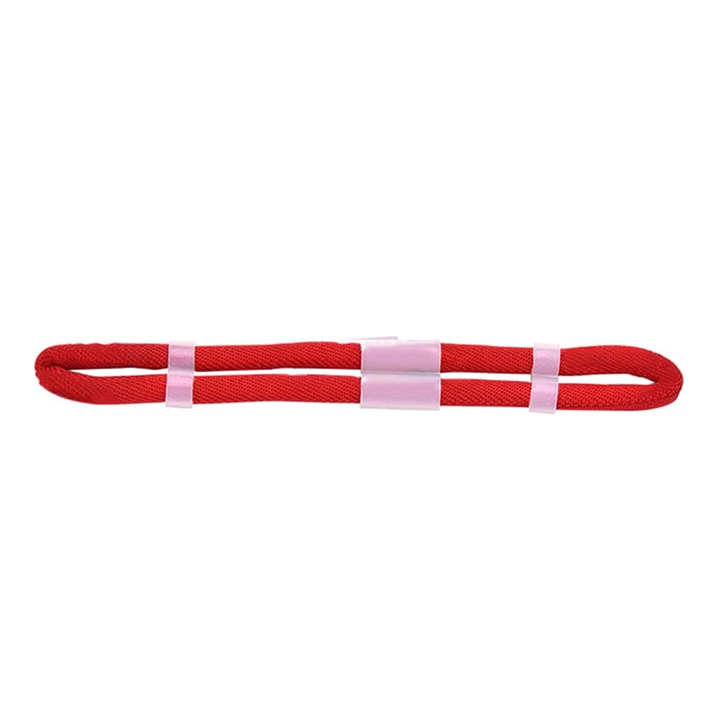 Alomejor Archery Finger Sling Elastic Cloth Adjustable Fingersling Archery Finger Sling for Outdoor Recurve Bow(L-Red)