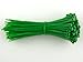 Secure 4 Inch Green 18 lb Miniature Nylon Cable Tie - 500 Pack