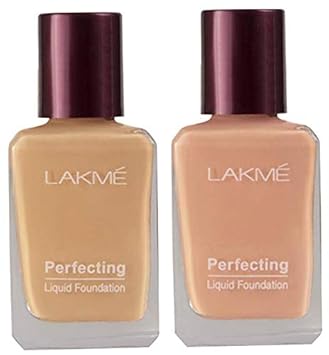 Lakme Perfecting Liquid Foundation, Pearl, 27ml & Lakme Perfecting Liquid Foundation, Marble, 27ml