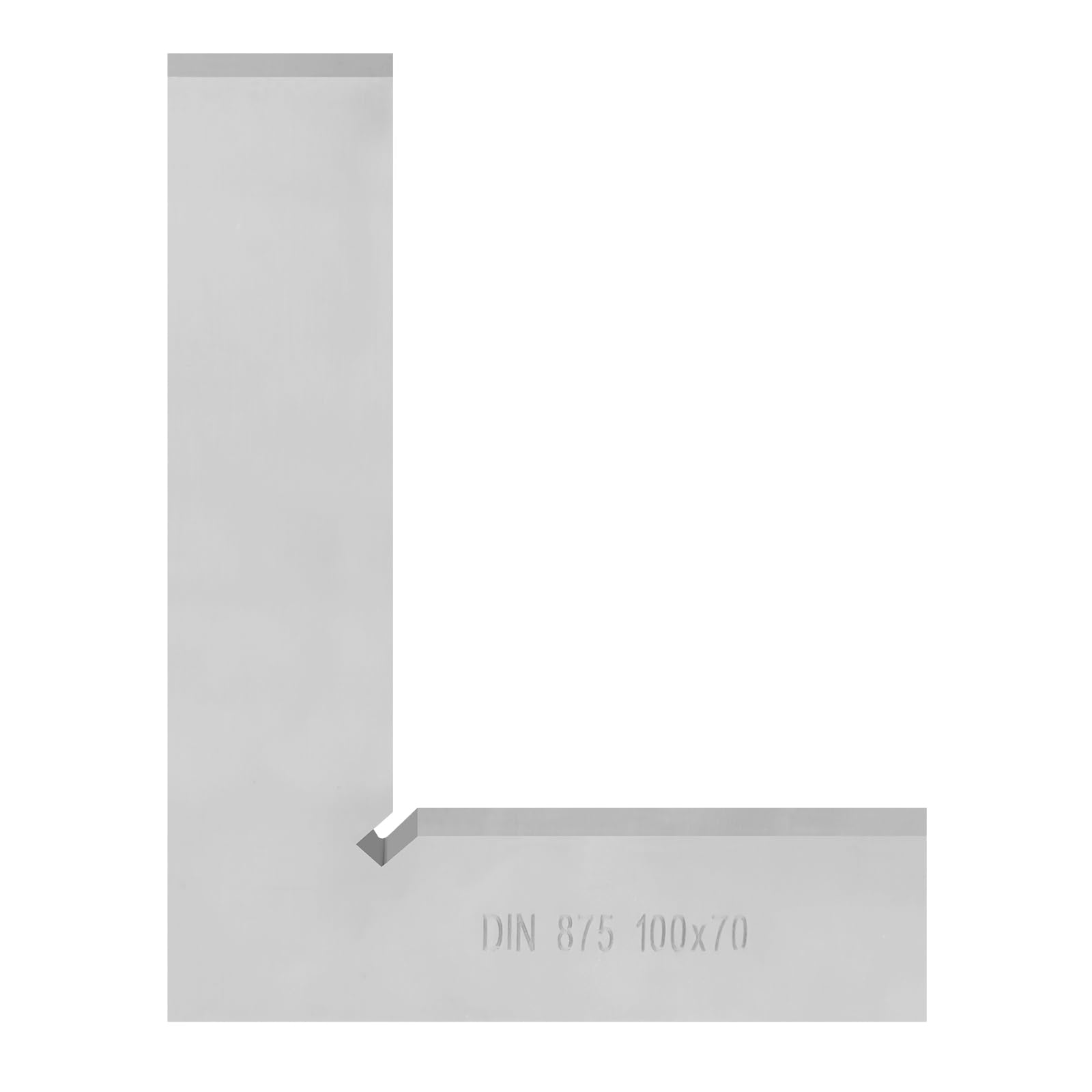 1 Piece Precision Machinist Square 90 Degree Right Angle Ruler L-Type, 100x70mm Engineer Carpenter Steel Measuring Tool with Scale for Woodworking and Machine Set-up