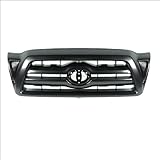 CarPartsDepot, Front Grille Replacement Black Plastic Without Emblem, 400-44543 TO1200269 5310004350