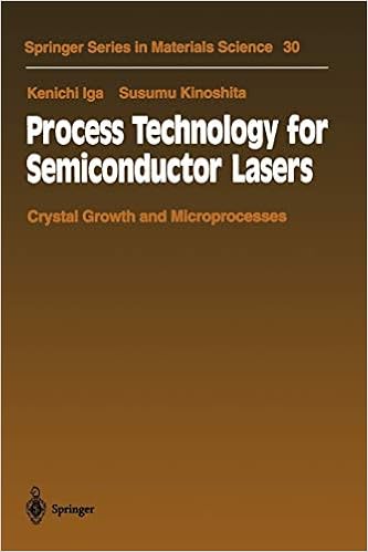 Process Technology For Semiconductor Lasers Crystal Growth And Microprocesses Springer Series In Materials Science 30 Iga Kenichi Kinoshita Susumu 9783642795787 Amazon Com Books