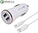 Earldom [Quick Charge 3.0] Rapid Fast USB Car Charger for LG G5,G6,V20,HTC 10,Samsung Galaxy S8,S8 Plus,iPad,iPhone and more (USB Type C Cable Included)