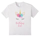 Kids Unicorn Birthday T-Shirt, Unicorn Gift, Birthday Outfit 6 White