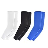 KOVISS Sports Cooling Arm Sleeves UV Protection Unisex Sun Block Warmer or Cooler Bike Hiking Golf Cycle Drive Outside Activities