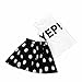 FEITONG Girls Letter Vest Dot Skirt Two Pieces Set Clothes Children Skirt Suit (Age:6-7Y)