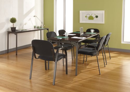 Iceberg ICE65824 Maxx Legroom Melamine Laminate Folding Table, 72" Length x 30" Width x 29-1/2" Height, Walnut