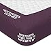 HC COLLECTION Bed Sheets Set King with 2 Pillowcases, Hotel Luxury Platinum 1800 Series Brushed Microfiber Sheet w/Deep Pocket, Ultra Soft Lightweight 4 Pcs Linen Bedding for Hot Sleepers, Purple