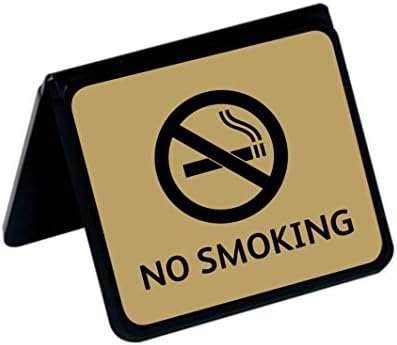 No Smoking Restaurant Table Tent Sign | Double Sided | Made in the UK (5)