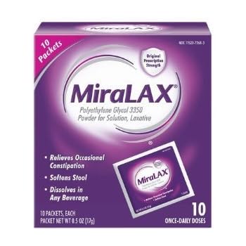 Amazon.com: MiraLAX Laxative Powder Packets 10.0 ea. (Quantity of 3 ...