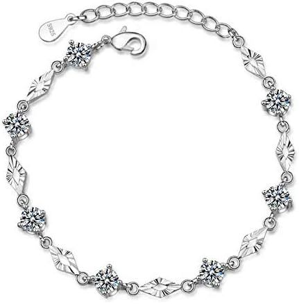 Casadeiy Fashion Girls Heart Bracelet Lady Chain Women Jewelry Gifts (G)