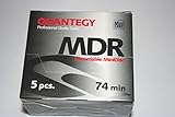 5 pack of Quantegy MDR recordable MiniDisc Professional Studio Series 74 min.