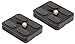 IVATION Set of 2 Replacement Quick Release Plates for The MeFoto A1350Q1W Roadtrip Travel Tripod Kit (White)