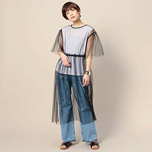 Amazon ビューティ ユース ユナイテッドアローズ レディス Beauty Youth By チュールタックロングワンピース 2way Black Free ワンピース チュニック 通販