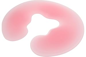 Alipis U-Shaped Silicone Face Down Pillow for Facial Spa, Massage Table Headrest Pad Gel Cushion for Beauty
