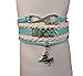 Love Horses Bracelet- Equestrianism Horseback Rider Riding Racing Hobby Teal
