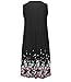 Akery Womens Summer Casual Sleeveless Mini Printed Vest Dresses