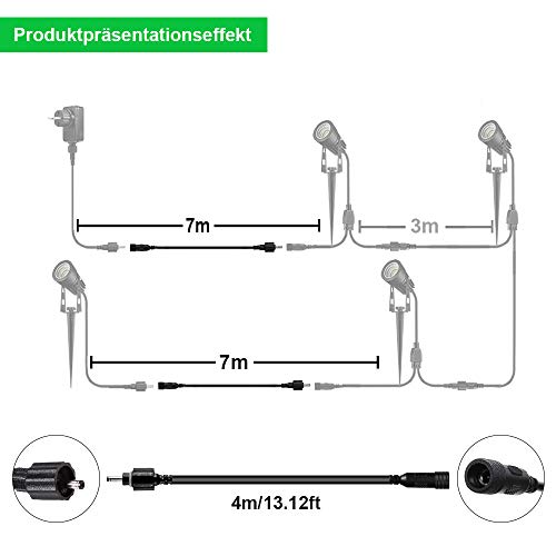 2 * 4M Stück GreenClick Gartenbeleuchtung Gartenleuchte Gartenlampe Gartenlicht Bodenlichter Wegeleuchten IP65… – Bild 8