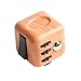 Fidget Dice 6 Sides Release Stress Anxiety and Relax Cube for Children and Adults - Wooden Stripe