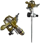 LATERN 360 Degree Impulse Garden Sprinkler with Metal Spike 1/2 inch Hose view 2