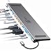 USB-C Hub 12-in-1 with 100W PD, 4K HDMI and MiniDP, VGA, Up to 512GB SD/TF Card Reader, RJ45 Ethernet, 4X High-Speed 3.0 USB Ports, 3.5mm Audio for MacBook Pro, iPad, Samsung, Laptop Docking