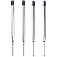 S&R Somit Ballpoint Pen Refill Medium Tip (Black)